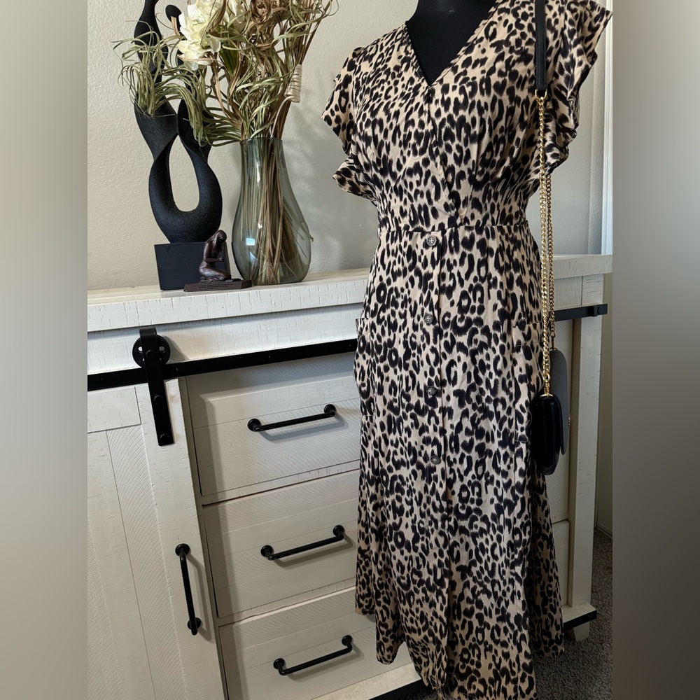 Leopard Print Women's Dress